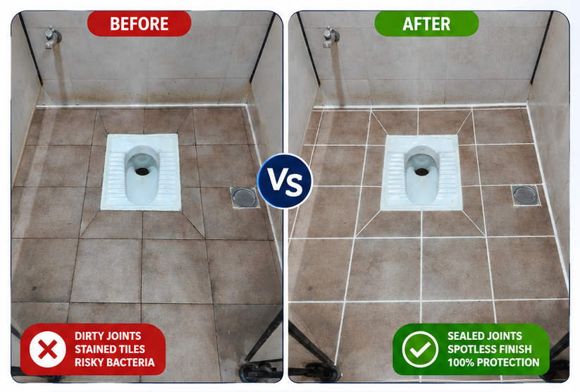 Professional bathroom waterproofing in Medavakkam, Chennai for leakage, seepage and tile-joint problems with targeted wet-area treatment.