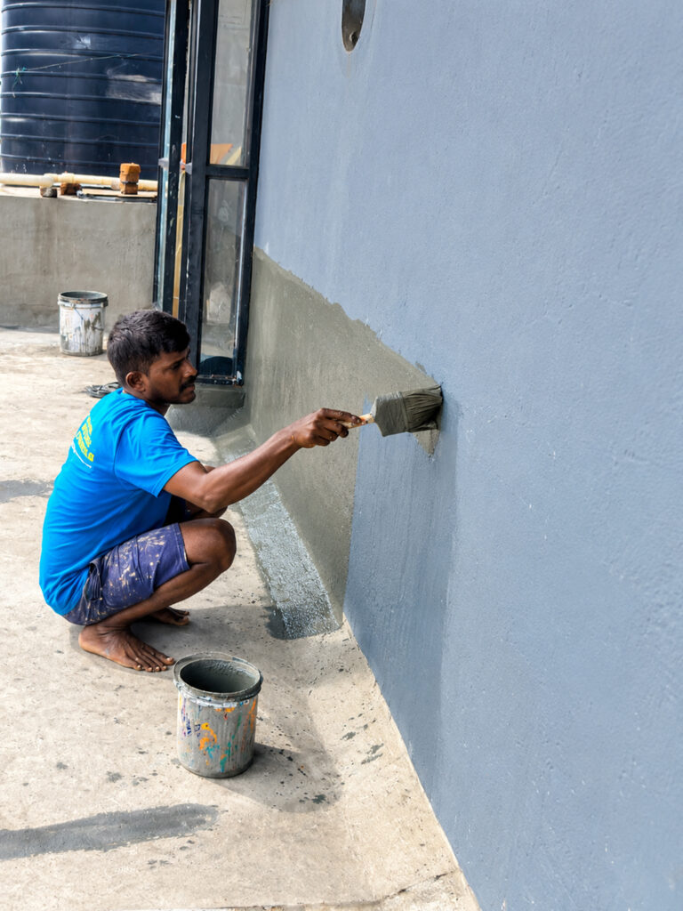 Thiruvanmiyur terrace and building waterproofing project