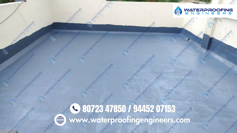 Chemical terrace waterproofing coating work in Chennai